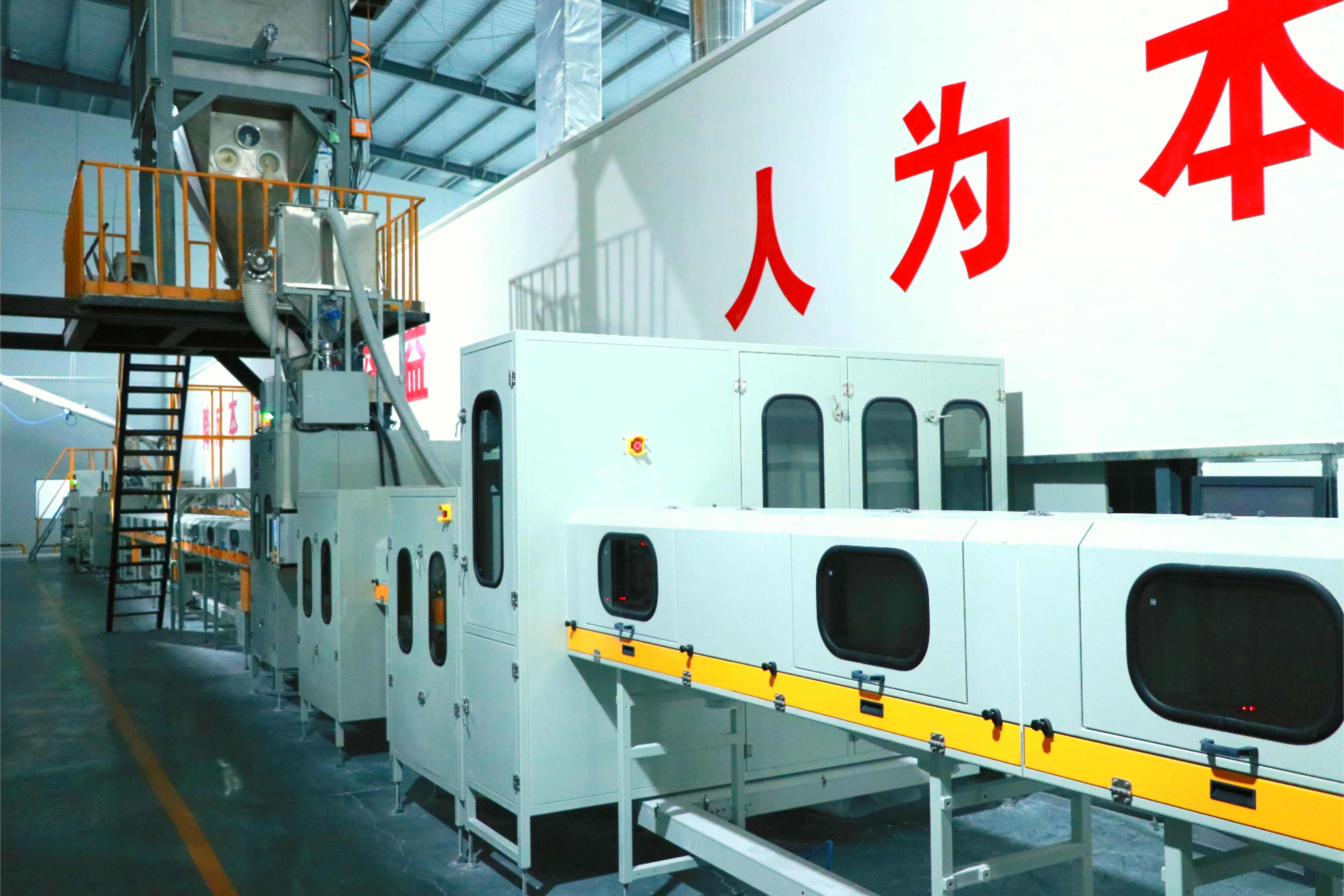 四列双层电加热辊道窑生产线